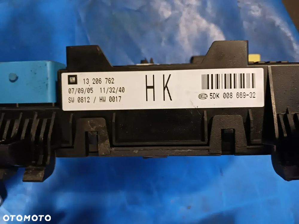 Zestaw startowy do odpalenia Opel Zafira B 1.9CDTI 120KM Sterownik ECU 0281015549 55198922 Manetka zespolona stacyjka kluczyk bsi 13206762 13206745 komplet - 6