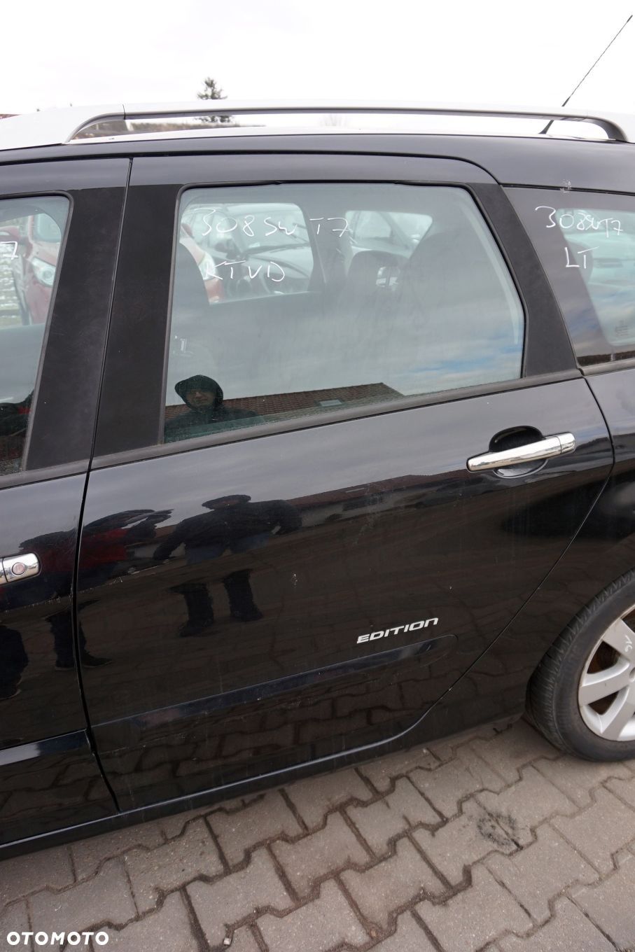 DRZWI TYLNE LEWE 308 I T7 SW KOMBI KTVD  CZARNY PEUGEOT 2007-2011 - 1