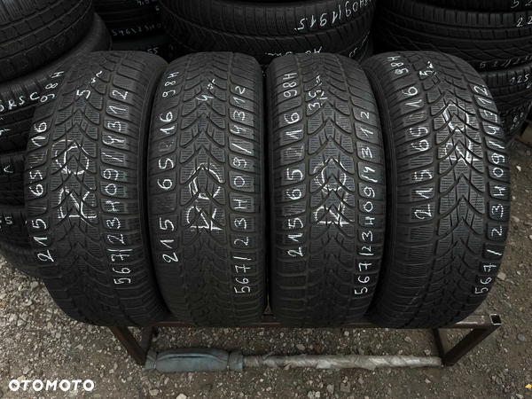 4 szt. opony używane zimowe 215/65r16 98H Dunlop SP Winter Sport 4D