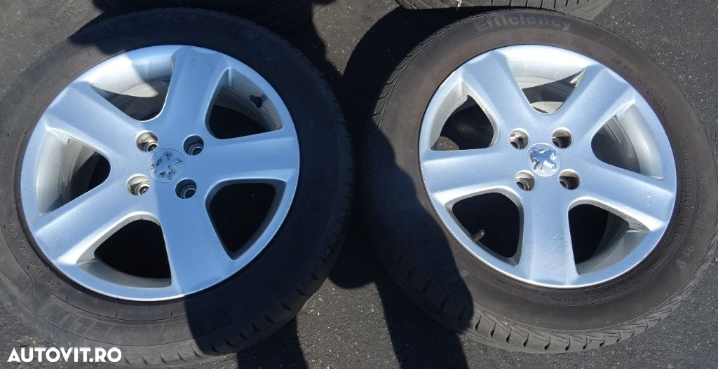 Jante aliaj Peugeot R16 cu cauciuc 205/55 R16 - 2