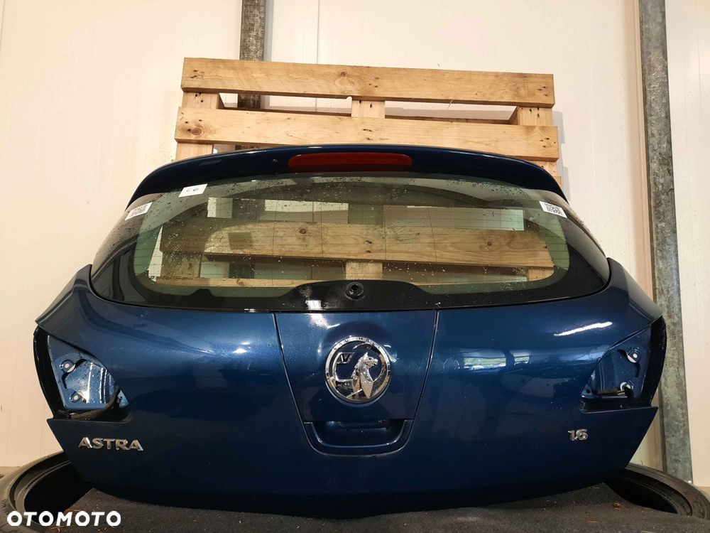 ^ KLAPA TYŁ TYLNA BAGAŻNIKA OPEL ASTRA J 4 IV Z22A MORSKA BŁĘKITNA 5D 5 DRZWI HB - 5