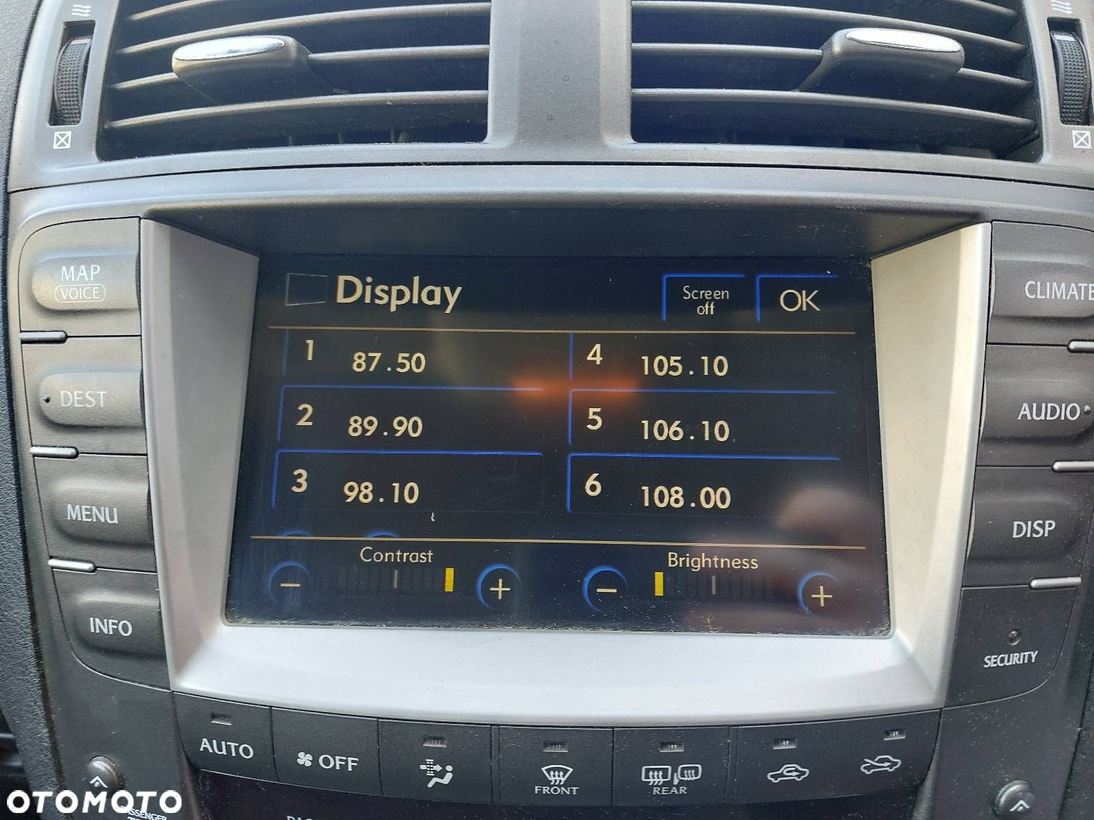 RADIO ODTWARZACZ + PANEL NAWIEWU + RAMKA LEXUS IS II - 8