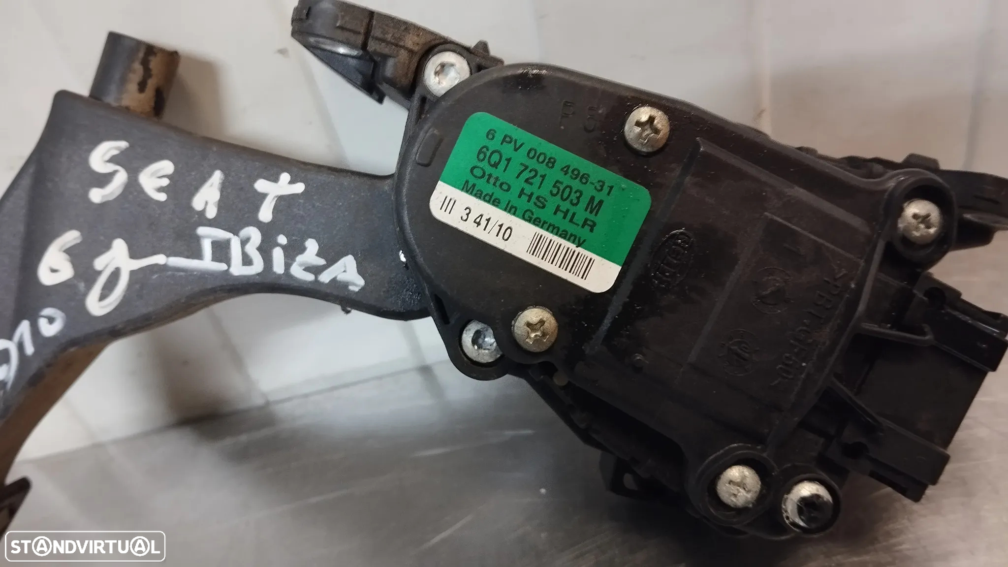 PEDAL ACELERADOR / POTENCIOMETRO SEAT IBIZA IV 6J / VOLKSWAGEN POLO V 6R - REF. 6Q1721503M - 2