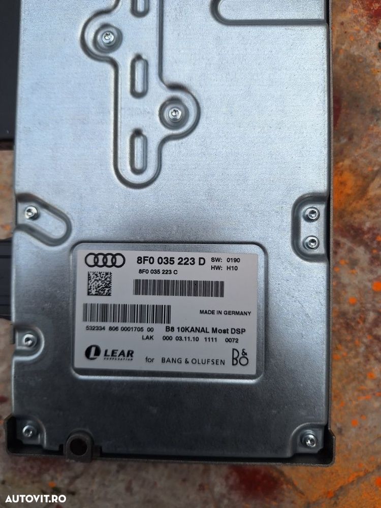 Amplificator Bang&Olufsen Audi A5 cod 8F0 035 223 D sau C - 4