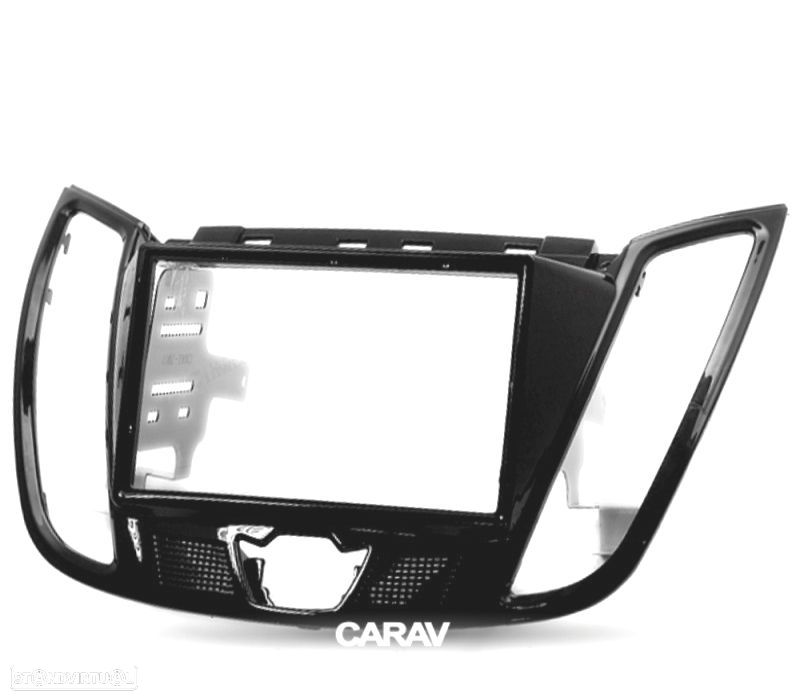 MOLDURA ADAPTADOR PRETO BRILHANTE PARA RADIO 2-DIN PARA FORD C-MAX KUGA ESCAPE CON PANTALLA DE 4.2 - 6