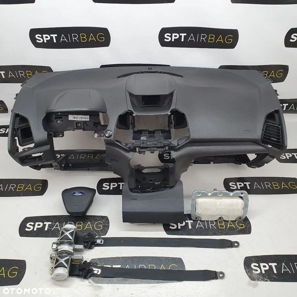 FORD ECOSPORT DESKA ROZDZIELCZA KONSOLA KOKPIT PULPIT PODUSZKI AIRBAG AIR BAG PASY KIT SET - 1
