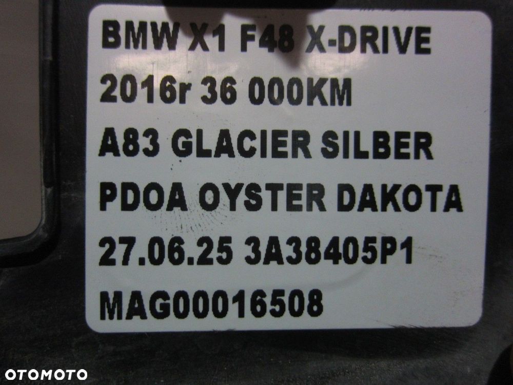 BMW X1 F48 LISTWA BŁOTNIKA NADKOLA PRAWY PRZÓD OSŁONA 51777332338 7332338 - 12