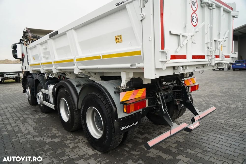 Iveco TRAKKER / 8x4 / BASCULATOR / HIDRODOXY SIDE / BORDMATIC / EURO 6 / MEILLER KIPPER - 19