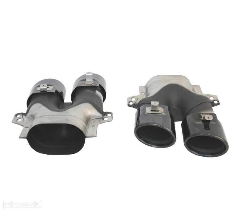 PONTEIRAS DE ESCAPE MERCEDES GLC C253 X253 15-18 LOOK AMG GLC43 PRETAS - 4