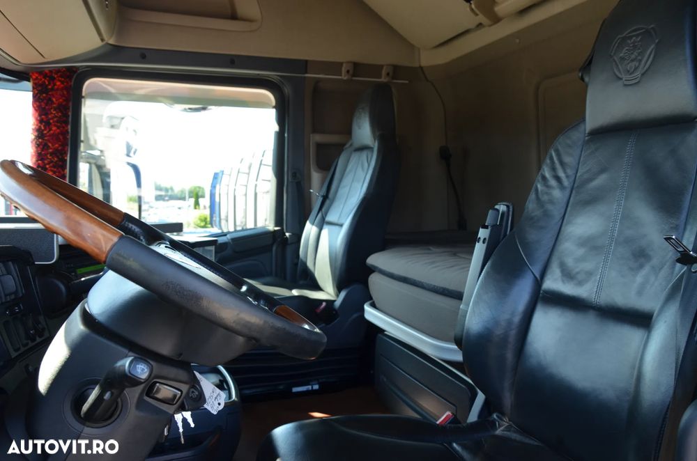 Scania R 520 / V8 / 6x2 PUSHER / SIODŁO PNEUMATYCZNIE REGULOWANE / TOPLINE / FULL AIR / SKÓRA / KLIMA P. / LED / ACC / WAGA / 5628 - 18