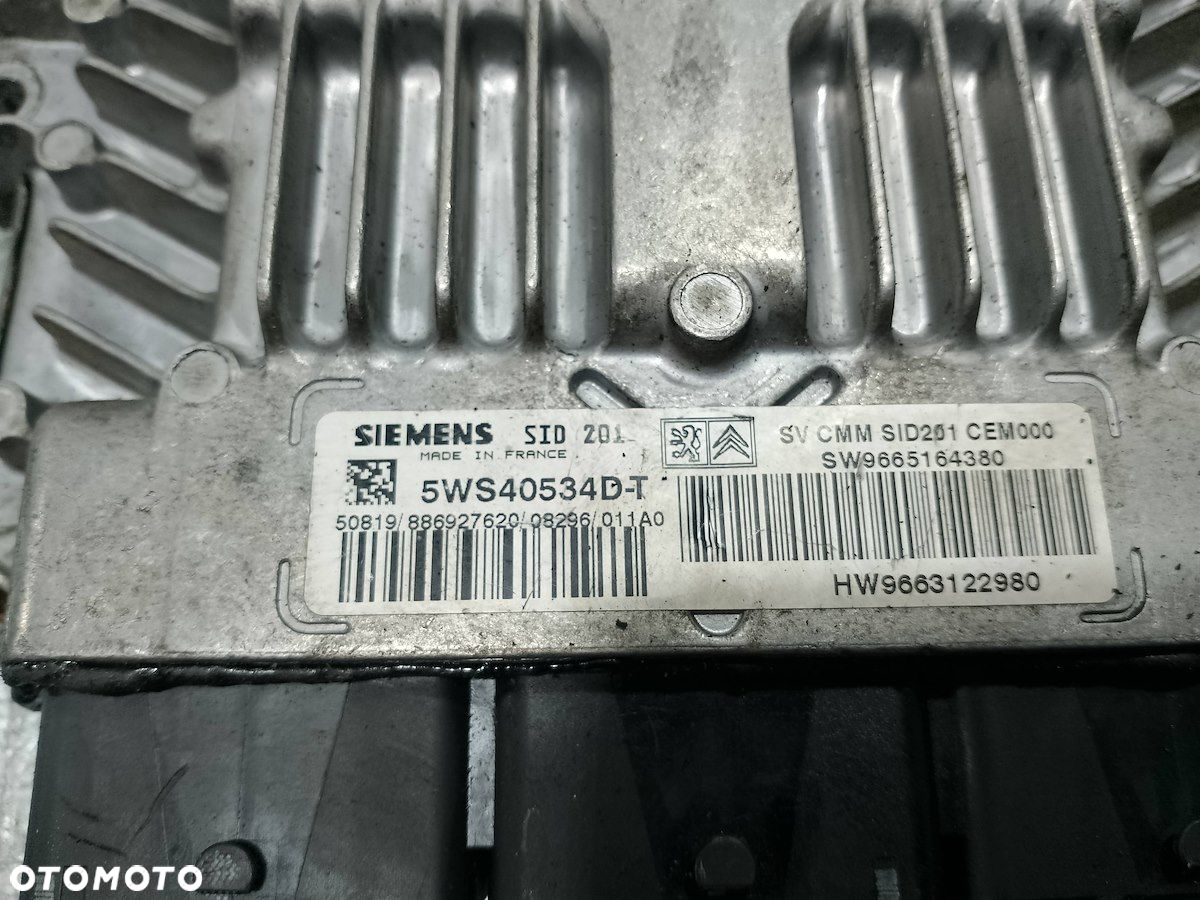 KOMPUTER, STEROWNIK CITROEN C5 III 9665164380  5WS40534D-T  2.7 HDI - 4