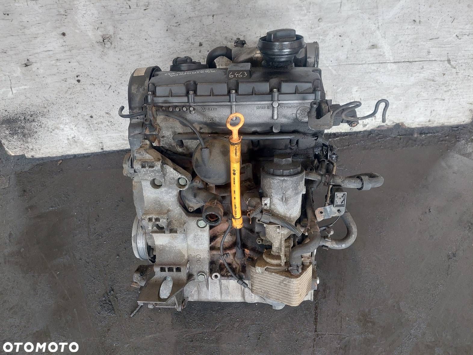 SILNIK DIESEL SŁUPEK + TURBO SHARAN MK1 LIFT 1.9 TDI ASZ 038253014R - 1