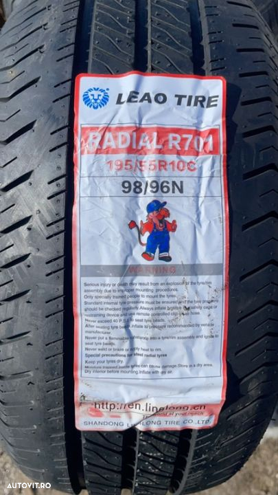 Anvelope 195/55R10C 98/96N Leao remorca sau platforma