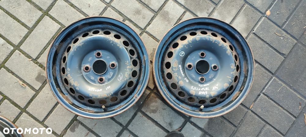 FELGI STALOWE 4x100 5.5Jx14 CALI ET47 HYUNDAI I10 II 2 SZTUKI PARA - 1