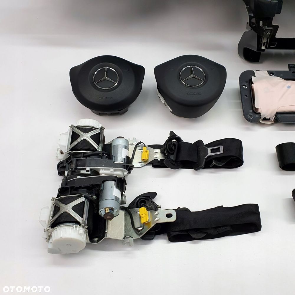 MERCEDES GLS X166 DESKA ROZDZIELCZA KONSOLA KOKPIT PULPIT PODUSZKI AIRBAG AIR BAG PASY KIT SET - 10