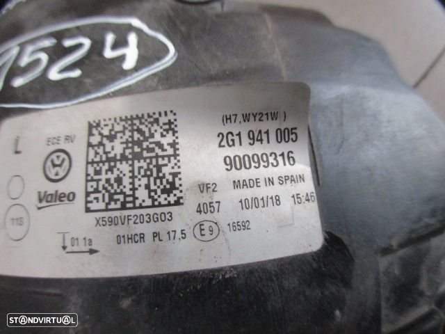 Farol 2G1941005 90099316 VW POLO 6 AW FASE 1 2018 1.0I 75CV 5P CINZA ESQ H7 + H7 ORIGINAL Apoios Danificados - 7