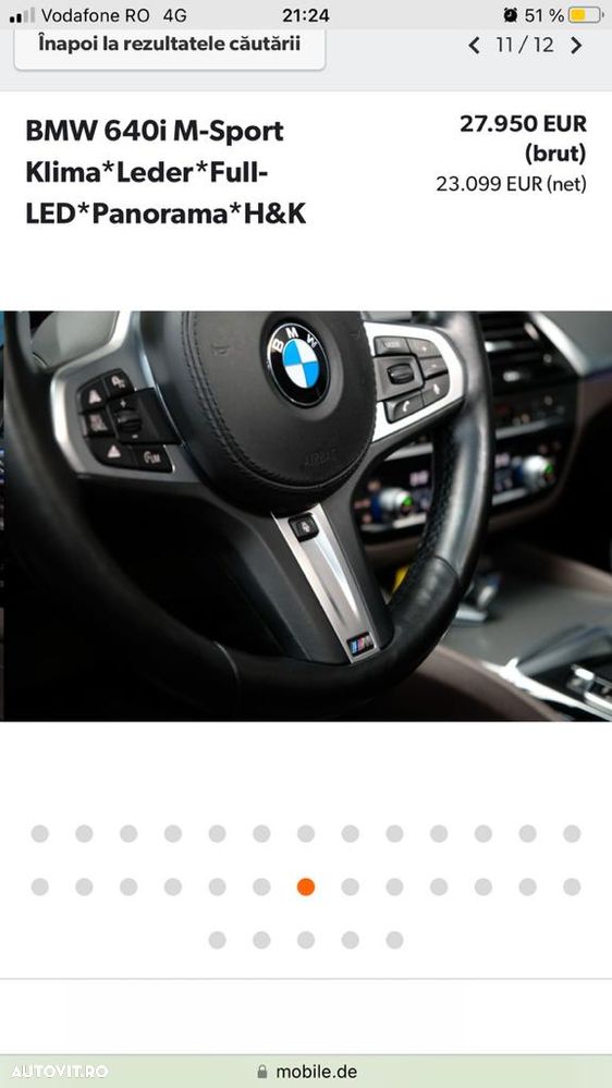 BMW Seria 6 640i - 6