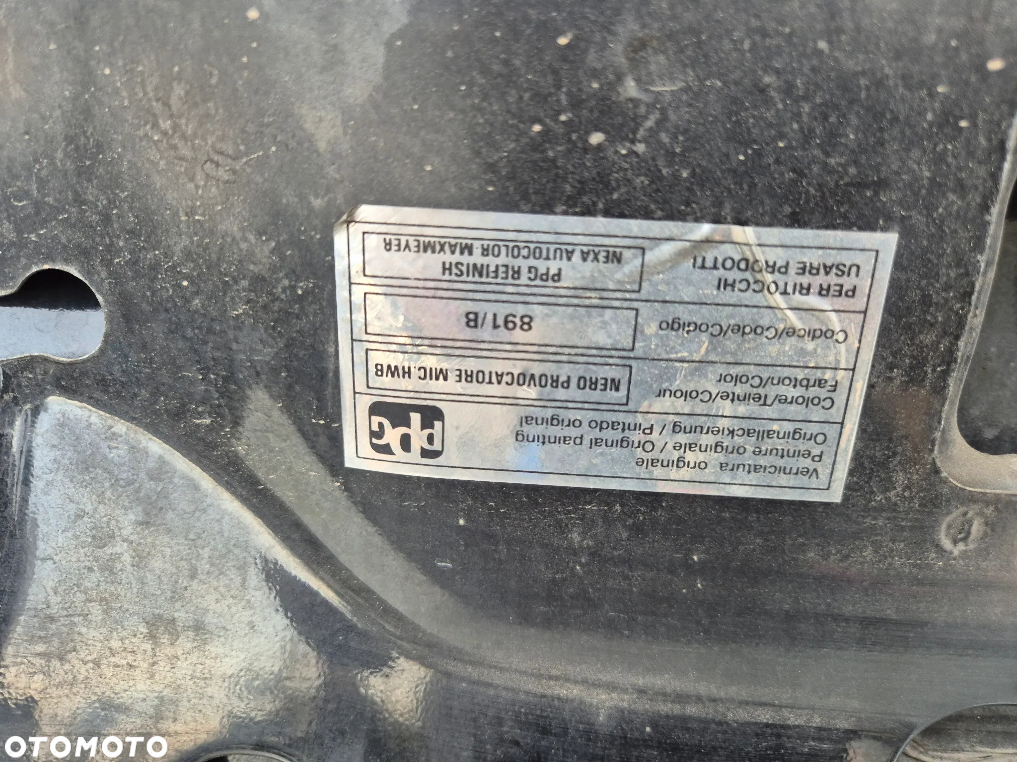 Maska pokrywa silnika Fiat Grande Punto Evo 891/B - 6