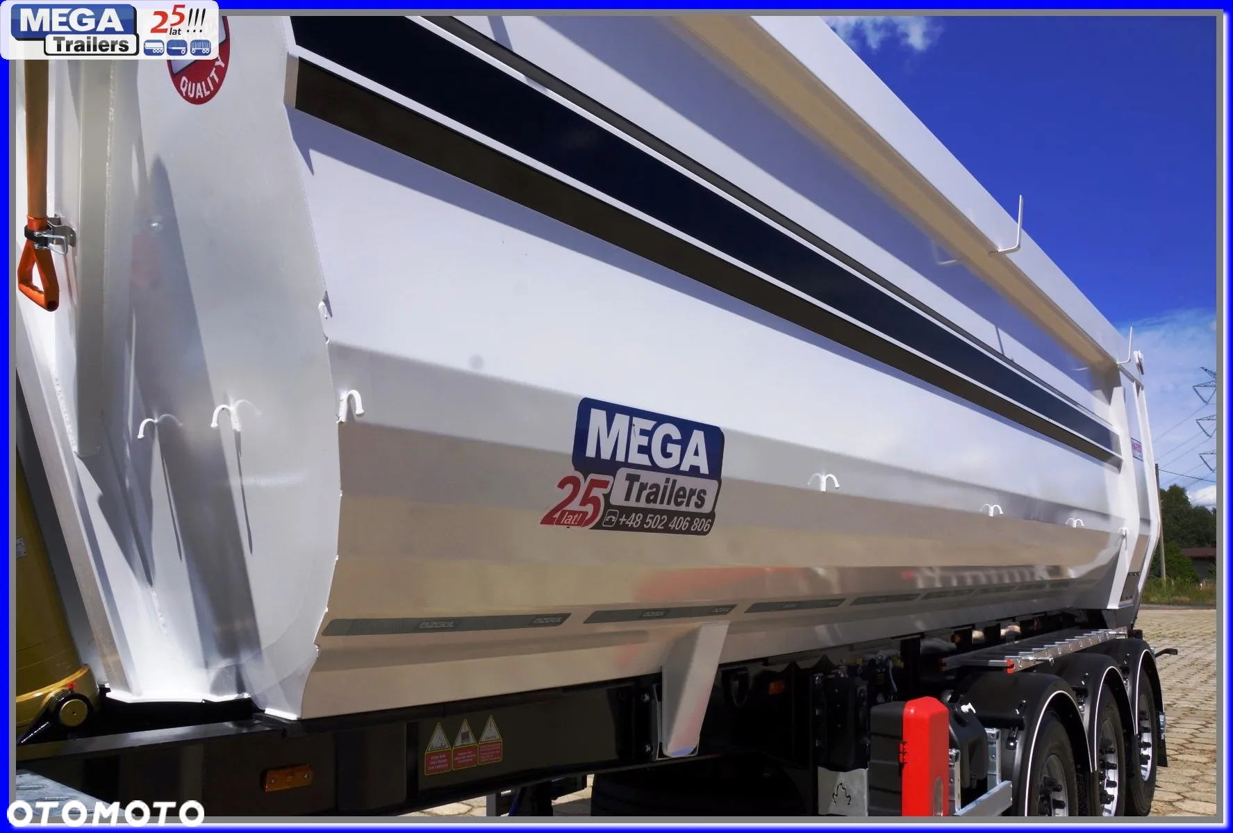 Mega 33 m³ naczepa rynna HB 450 KAMIEŃ / ŻWIR !!! - 18