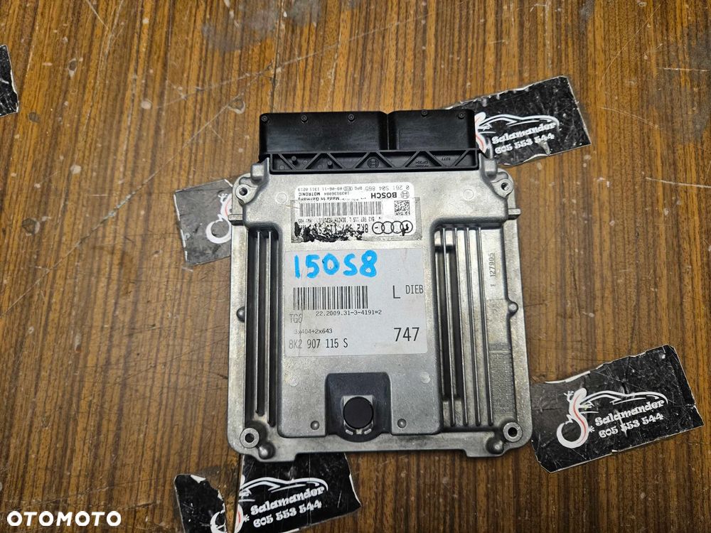 Komputer 8K2907115S 8K2907115L 0261S04865 Moduł Sterownik Silnika Silnik 2.0 TFSI Benzyna Audi A4 B8 A5 8T - 1