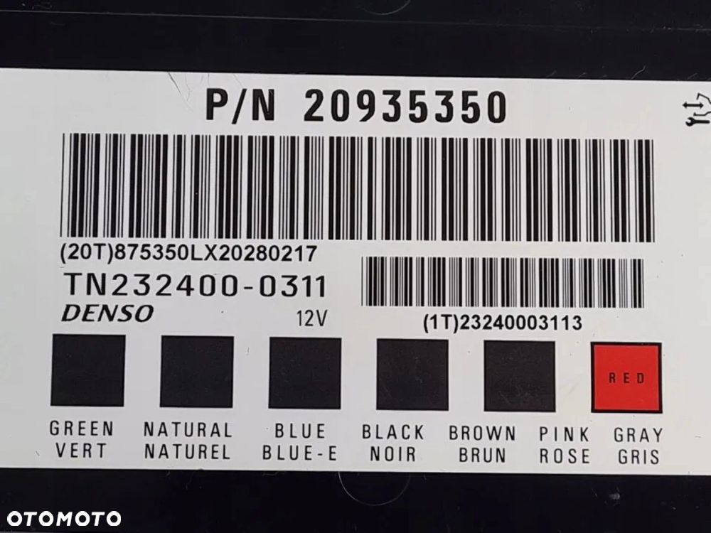 Sterownik Moduł Sensor komfortu Chevrolet Captiva Antara LIFT 20935350 - 3