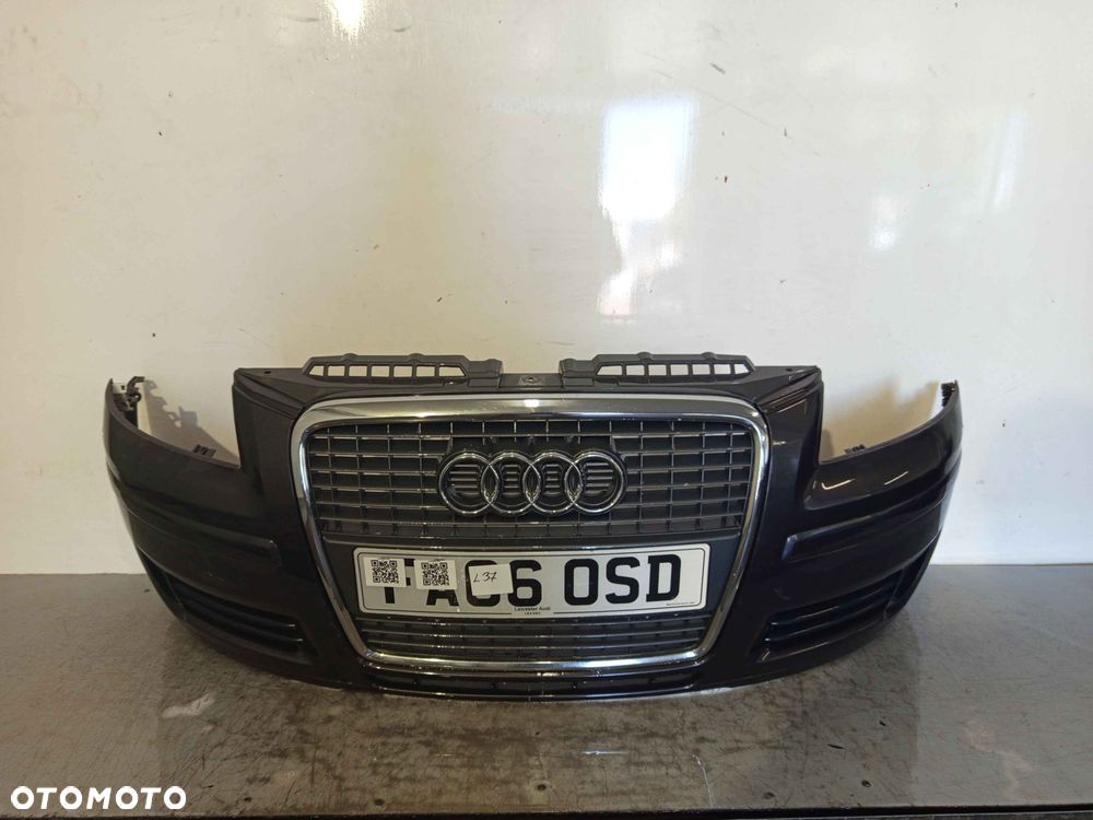 + ZDERZAK PRZÓD PRZEDNI AUDI A3 8P LIFT FL LZ7L SZARY GRAFITOWY - 1