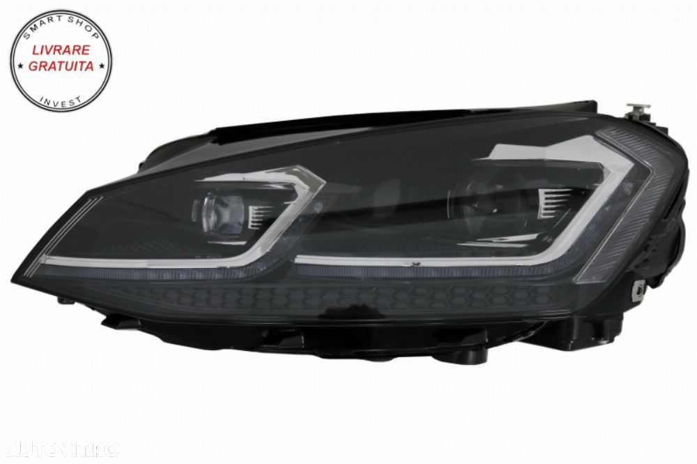 Faruri LED G7.5 Look cu Grila Centrala VW Golf 7 VII G7.5 (2012-2017) Rline Design- livrare gratuita - 10