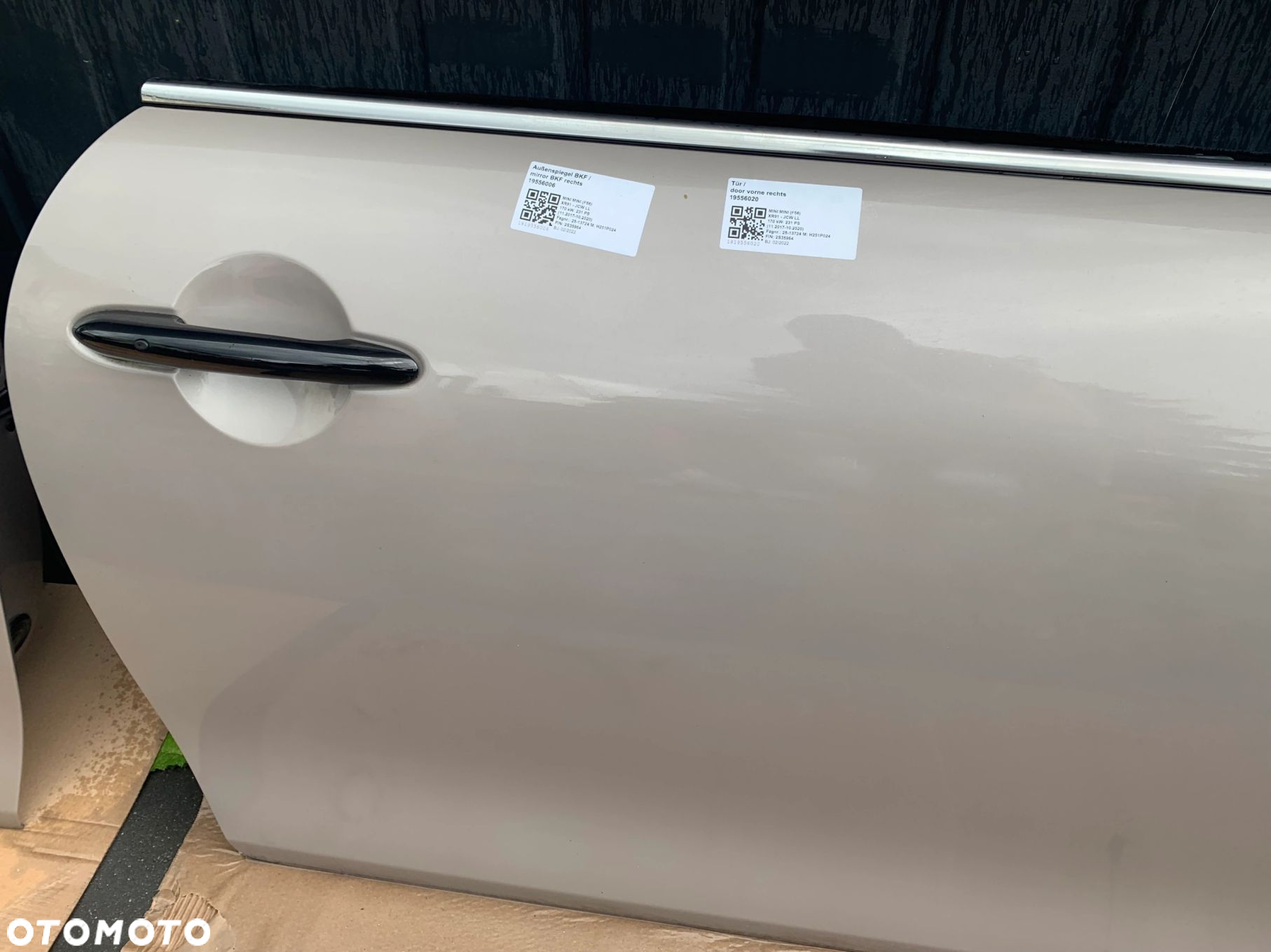DRZWI LEWE PRAWE MINI COOPER F56 F57 B47 ROOFTOP GREY METALLIC - 3