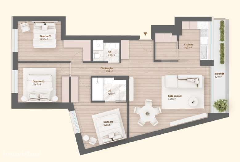 Apartamento T3 Venda em Vila do Conde,Vila do Conde - Grande imagem: 2/20