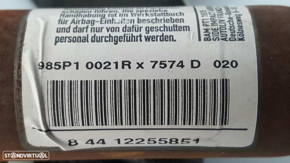 AIRBAG CORTINA FRENTE ESQUERDO RENAULT MEGANE III BERLINA 5 P DYNAMIQUE - 3