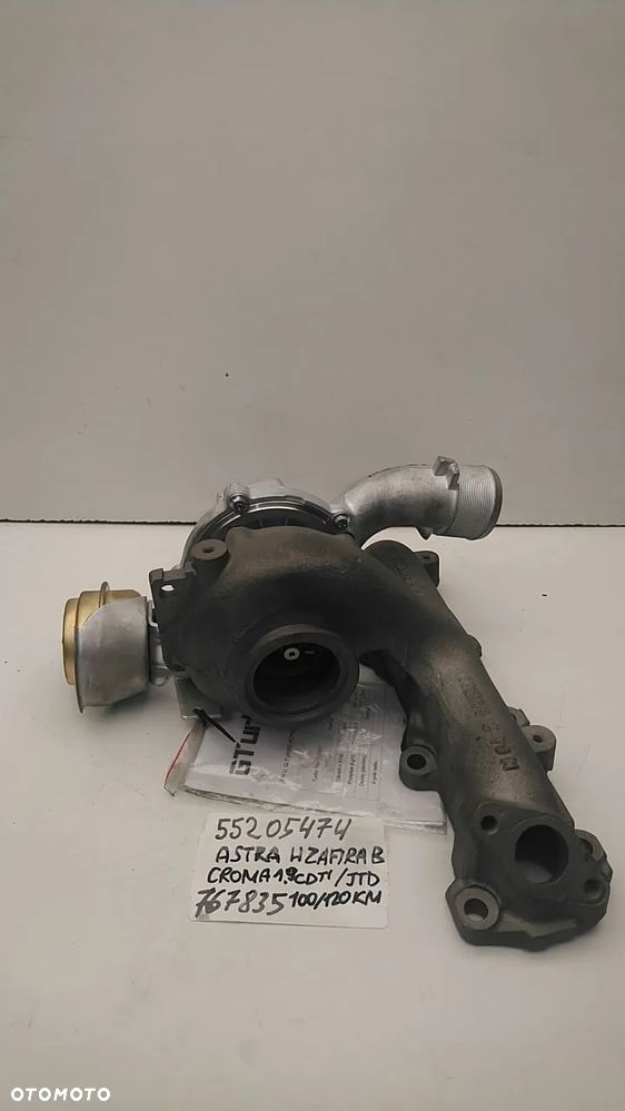 TURBINA TURBO OPEL VECTRA ZAFIRA B ASTRA H  SIGNUM SAAB 9-3  FIAT STILLO CROMA II 1.9 CDTI DIEASEL 100 / 120KM 55195787 - 7