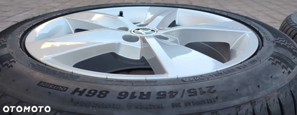 Koła Letnie Felgi Aluminiowe Oryg. Skoda Fabia III Skoda Rapid Vw Polo 16 Cali 5x100 Kumho 215/45/16 2019r 4szt. x 7,5mm Starogard Gdański Bdb !!! - 6