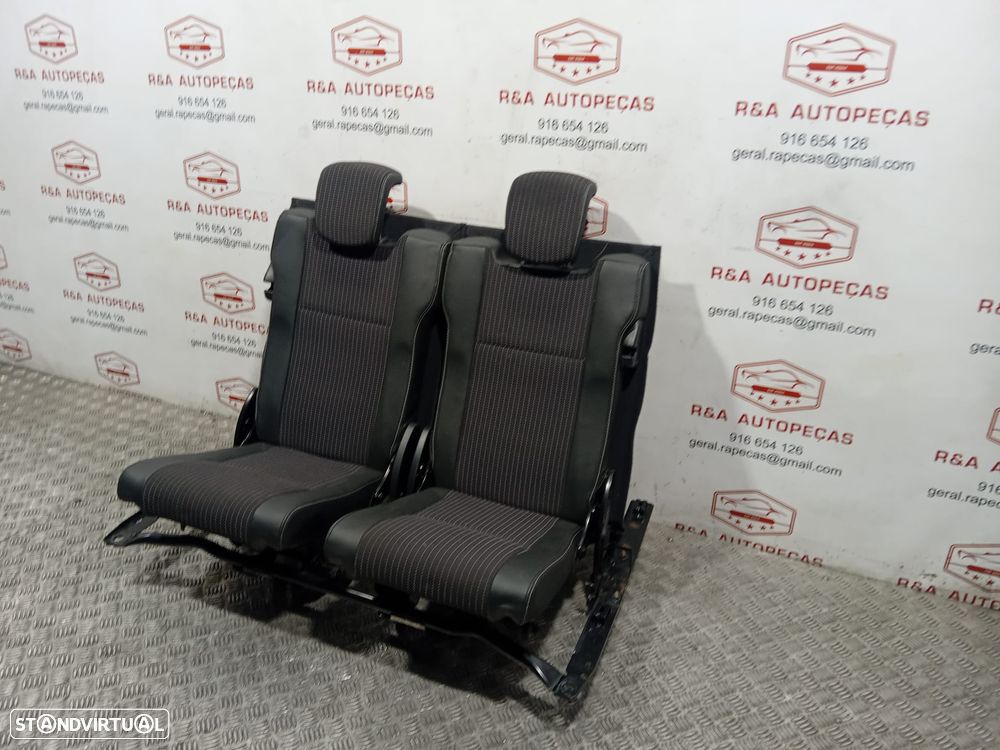 Conjunto de Bancos Renault Grand Scenic 3 III 7 Lugares Pele e Tecido OriginalOriginal - 8