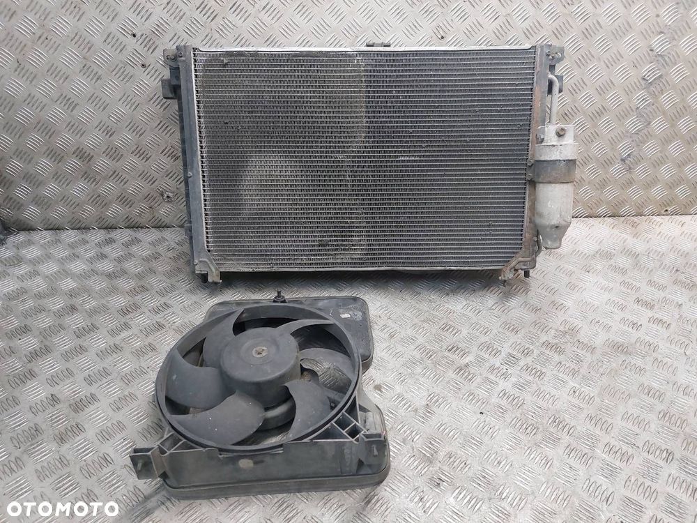 CHŁODNICE KOMPLET + WENTYLATORY OPEL OMEGA B 90530634 90570701 52460418 - 1