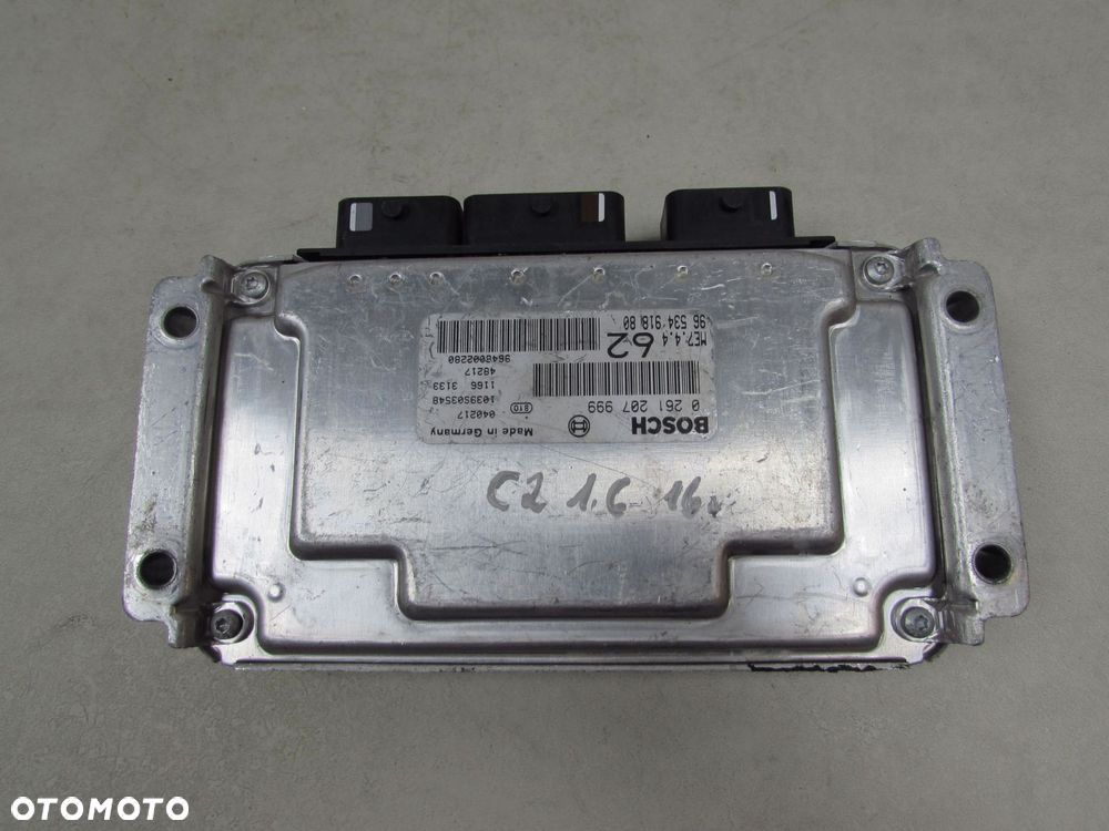 PEUGEOT CITROEN 1.6 VTI KOMPUTER STEROWNIK SILNIKA 9653491880 0261207999 - 1