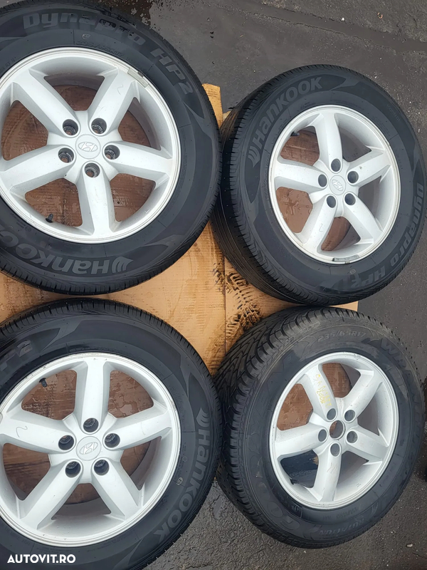 Jante aliaj cu anvelope Santa Fe 235/65R17 5 prezoane