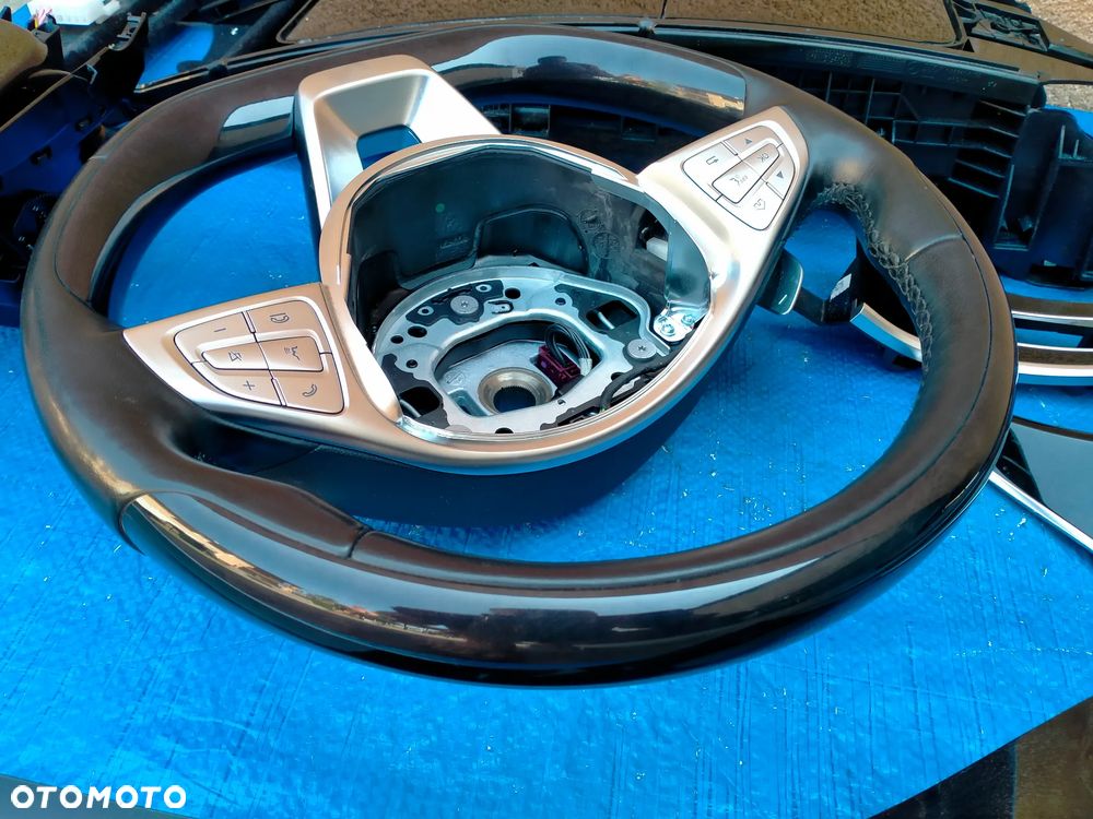 MERCEDES S klasse W217 COUPE / KIEROWNICA Ścięta / Dekory Dekor / Listwa Listwy Ozdobne Konsoli Drzwi Deski / ORYGINAŁ - 3