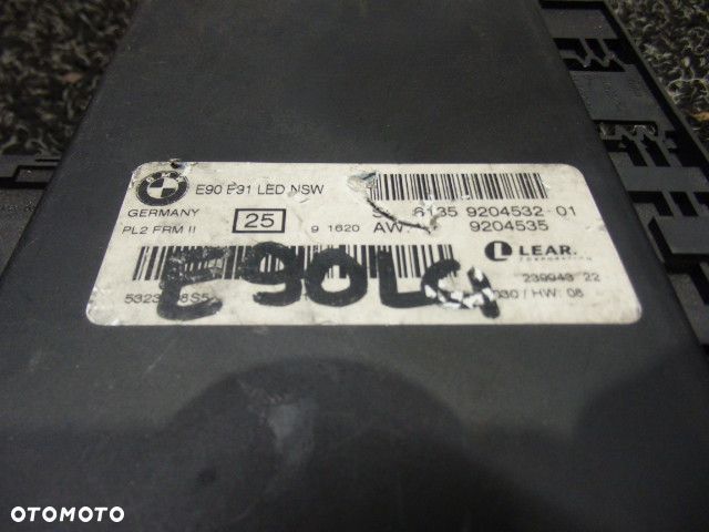 BMW E90 E91 E92 E93 LCI LIFT XENON MODUŁ STEROWNIK ŚWIATEŁ 9204532 RAF-AUTO CZĘŚCI BMW - 3