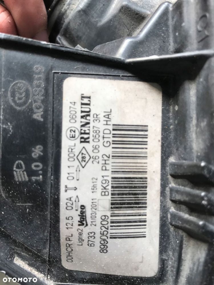 lampa lewa prawa renault laguna iii lift soczewka - 11