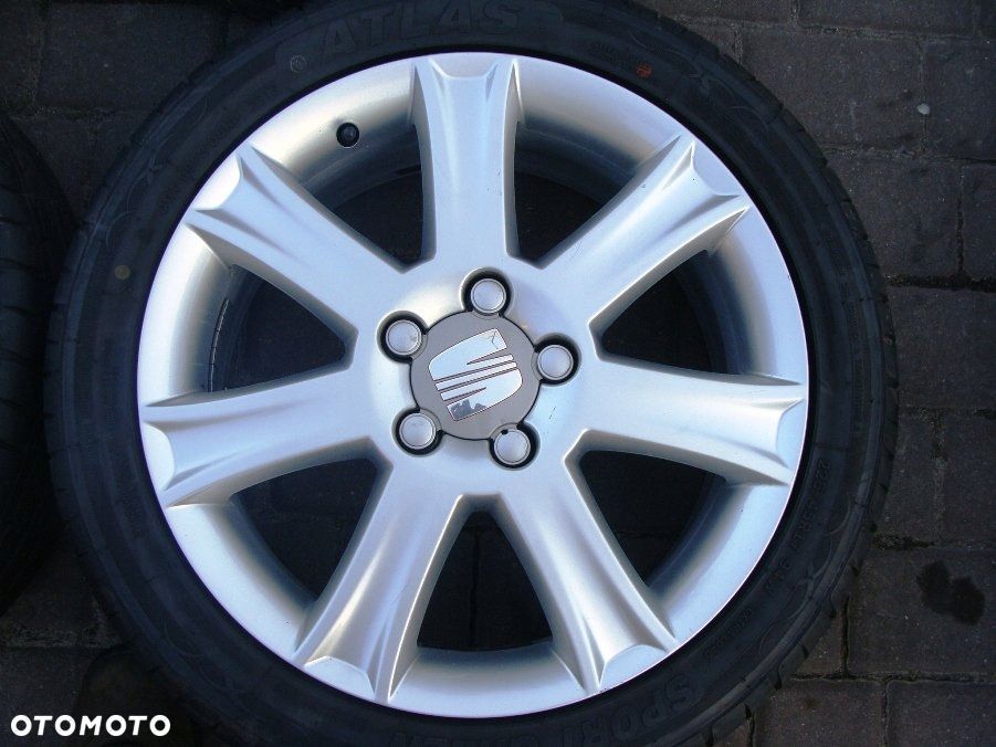 FELGI ALUMINIOWE ORYG.SEAT 17 CALI 5x112 ET54 BDB - 3