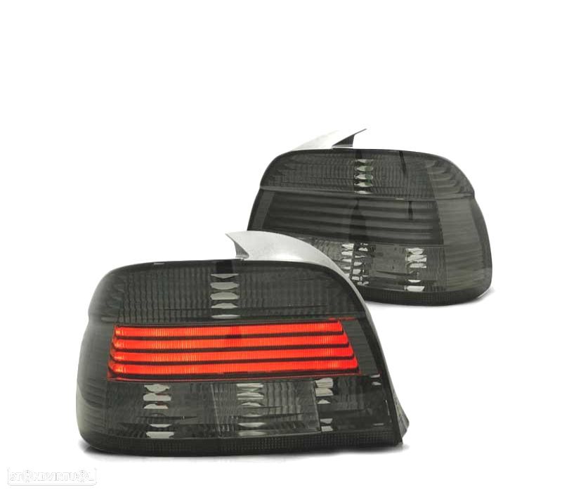 FAROLINS TRASEIROS LED BMW E39 LIMOUSINE 00-03 FUMADOS ESCURECIDOS - 2