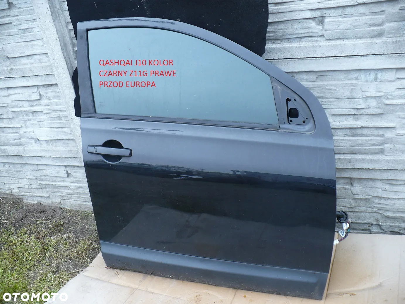 QASHQAI J10 DRZWI TYL PRZOD CZARNE Z11 KOMPL. EU. - 3