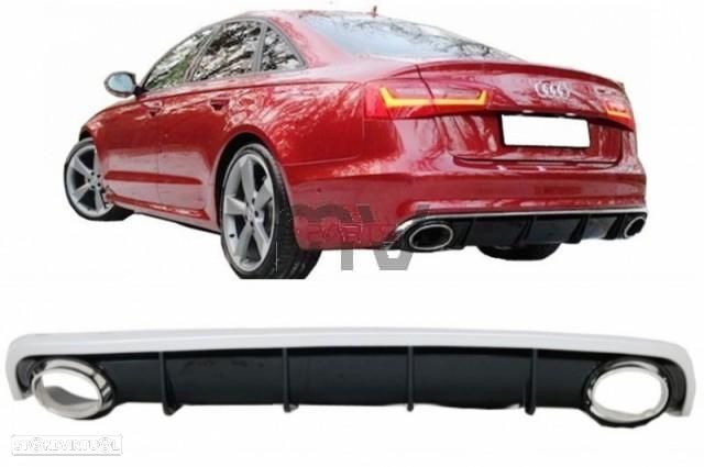 Difusor com Ponteiras Audi A6 4G (2010 a 2014) Look RS6 - 1