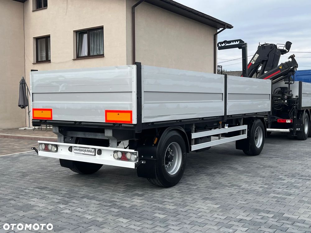 Renault ZESTAW- PREMIUM LANDER 460DXI / 6X4/ HDS HIAB 166 B-3 DUO- 12,5m / NOWE OPONY + PRZYCZEPA GNIOTPOL - 19