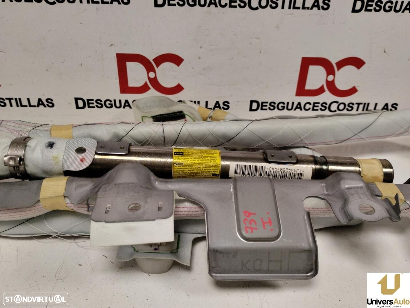 AIRBAG CORTINA FRONTAL ESQUERDO TOYOTA AURIS 2008 -KGV87184677 - 4