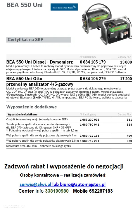 BEA 550 UNI Kombi 1687230506 zestaw pakiet z szafką - 22