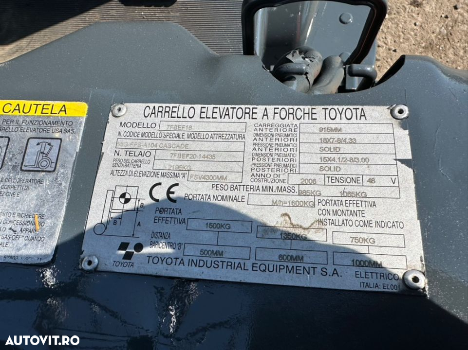 Toyota 7FBEF18 - 3