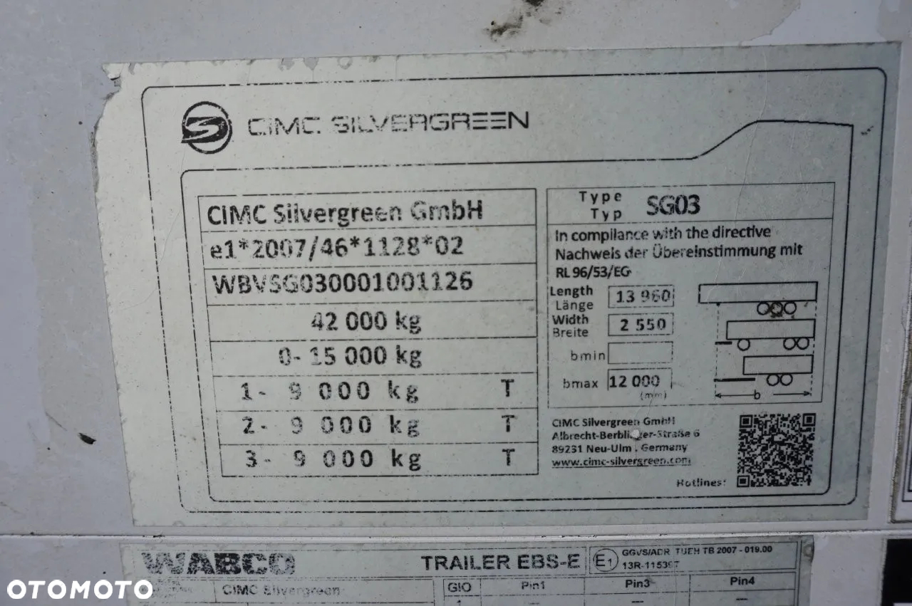 CIMC FIRANA SAF TARCZE * 2014 * - 21