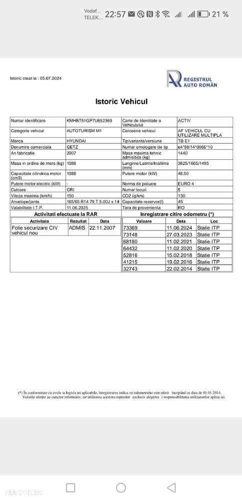 Hyundai Getz F/L 1.1 SOHC 5 DR GL CLASSIC - 22