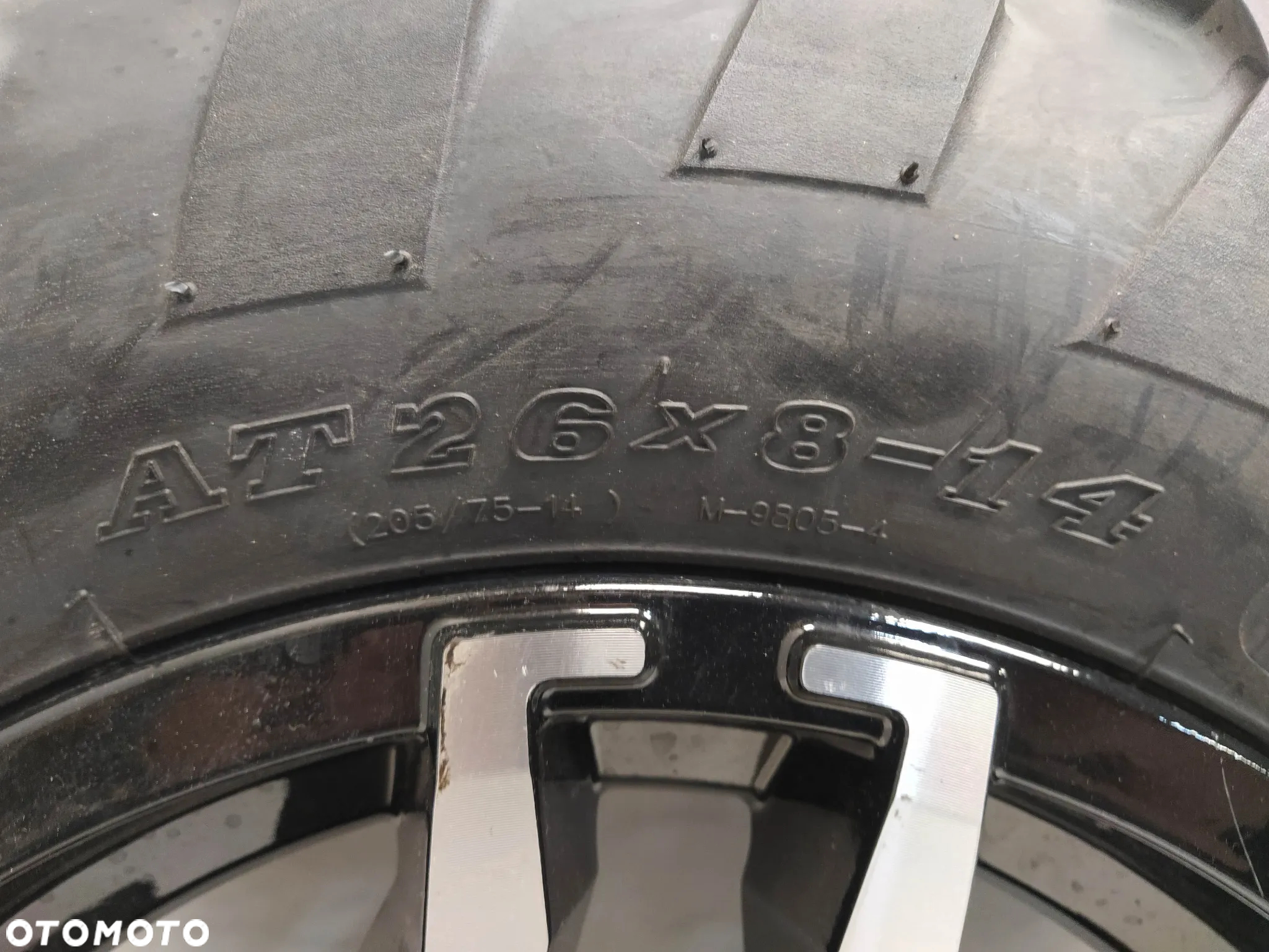 POLARIS SPORTSMAN 570 FELGA CHROM 14X5.5 R14 ET20.1 OPONA MAXXIS M9805 26X8X14 NOWE KOŁO - 7
